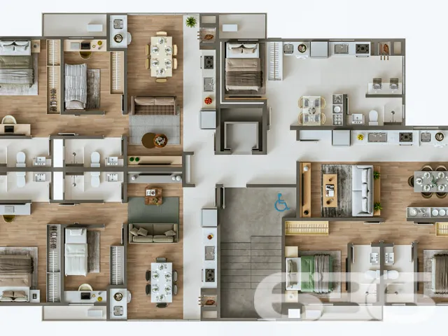 Apartamento novo com design moderno à venda no Sag